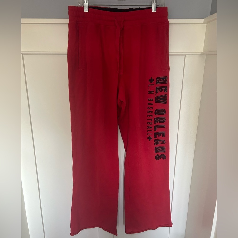 Vintage New Orleans basketball baggy sweatpants
